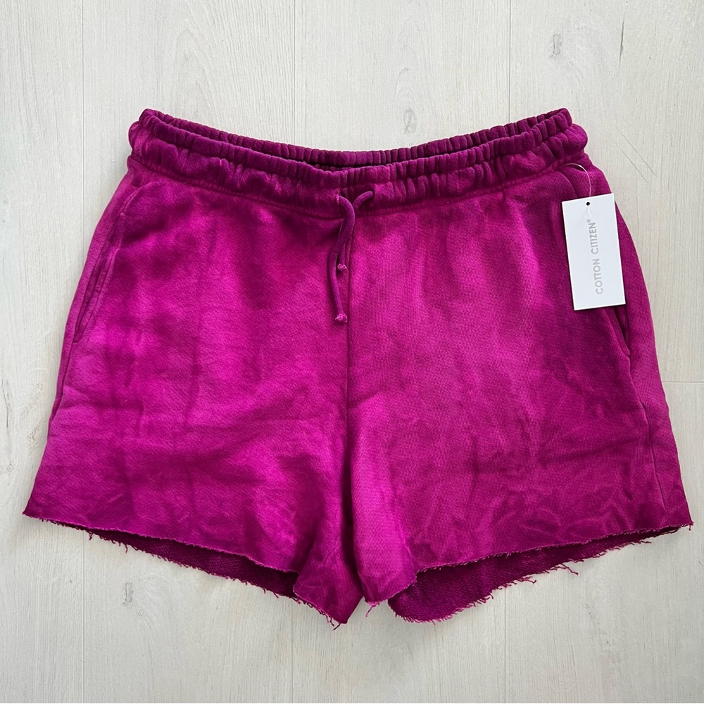Cotton Citizen Pink Athletic Shorts with Elastic Waistband